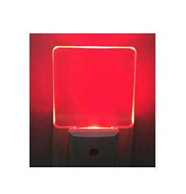 GREENIC 2 Pack 0.5W Plug in LED Night Light with Dusk to Dawn Sensor Red