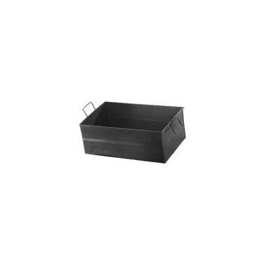 American Metalcraft 20-1/2" x 12-1/2" Full Size Black Rectangular Beverage Tub