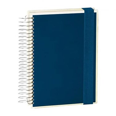 Semikolon Mucho Spiral Notebook with Lined, Graph and Blank Pages, Marine Blue ,1320003