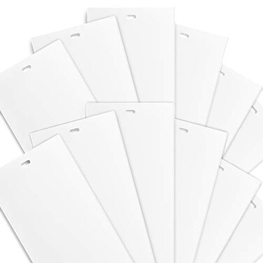 DALIX White Vertical Replacement Blinds Slats Sliding Door Window Patio ,12 Pack