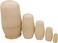 MAGIKON Nesting Doll Set, 5Pcs Unpainted Wooden 5in Stacking Dolls