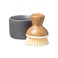 Full Circle Bubbly Palm BrushCeramic Soap Dispenser, Gray