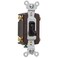 PassSeymour Legrand 15 Amp 4-Way Residential Toggle Light Switch, Black 1 Pack