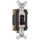 PassSeymour Legrand 15 Amp 4-Way Residential Toggle Light Switch, Black 1 Pack