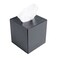 Dacasso Leather Tissue Box Cover, Classic Black ,A1037