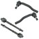 TRQ Inner and Outer Driver and Passenger Side Tie Rod Set 4 Piece