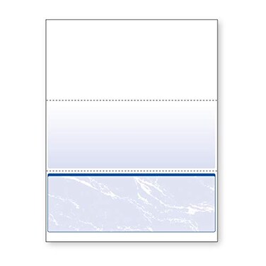 DocuGard Standard Security Check, 11 Features, 8.5 X 11, Blue Marble Bottom, 500/ream