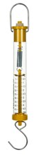 Eisco Labs Newton Force Meter Spring Scale - Max Capacity 50N, 5Kg, Dual Scale Labeled