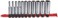 CRAFTSMAN Socket Set, Metric, 1/4" Drive, 6 Pt., 11Piece ,CMMT12051