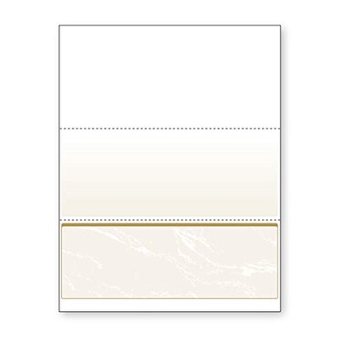 DocuGard Standard Gold Marble Bottom High Security Check Paper - Laser/Inkjet Printer Compatible - 11 Security Features - 500 Blank Business Checks ,04521