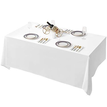Surmente 90x132 Inch Tablecloth for 6 Foot Rectangle Tables