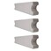 SAFTRON 19.5 x 3.8 Inch Polypropylene Pool Ladder Step Rungs, Gray ,3 Pack