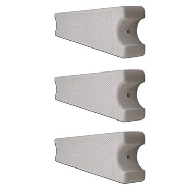 SAFTRON 19.5 x 3.8 Inch Polypropylene Pool Ladder Step Rungs, Gray ,3 Pack