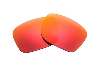 NicelyFit Polarized Replacement Lenses for Oakley Holbrook OO9101 Sunglass Frames ,Fire Red Mirror