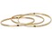GUESS "Basic" Gold 3 Piece Interlocking Bangle Bracelet