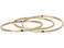 GUESS "Basic" Gold 3 Piece Interlocking Bangle Bracelet
