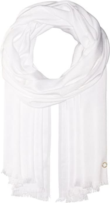 Calvin Klein Women's Pashmina Scarf, eggshell solid, One Size