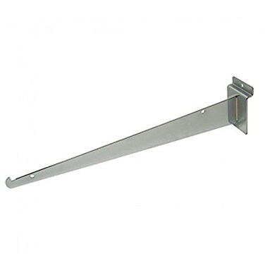 NAHANCO SW14KB; Shelf Bracket for Slatwall, Chrome, 14