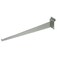 NAHANCO SW14KB; Shelf Bracket for Slatwall, Chrome, 14