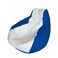 E-SeaRider Teardrop Marine Beanbag ,White/Royal, Medium