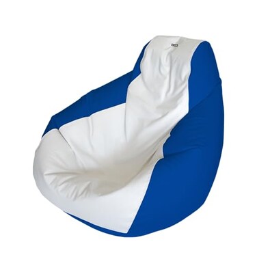 E-SeaRider Teardrop Marine Beanbag ,White/Royal, Medium
