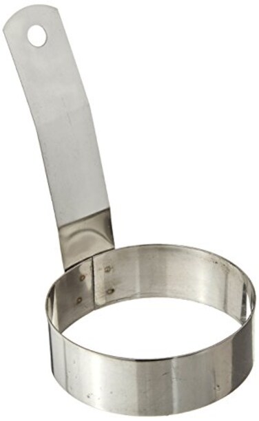Winco 3" Round Stainless Steel Egg Ring