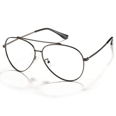 Cyxus Aviator Glasses Stylish Blue Light Blocking Eyeglasses Computer Eyewear Anti Eyestrain Metal Frame T08