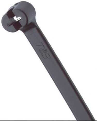 ThomasBetts TY23MX Black 4 18lb Ty-Rap Cable Ties - 1,000pk by Tyrap