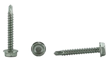 Chenango Supply8 x 1 Stainless Hex Washer Head Tek Screws
