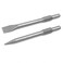 XtremepowerUS 2-Piece 1-1/8-Inch Hex Jack Hammer Chisel Bit Set, 16-Inch Bull PointFlat Chisel, Heat-Treated, Replacement Demolition Bits for Concrete Breakers, Asphalt, MasonryTile Removal