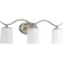 Progress Lighting Inspire 3-Light Bath Vanity Light, Brushed Nickel