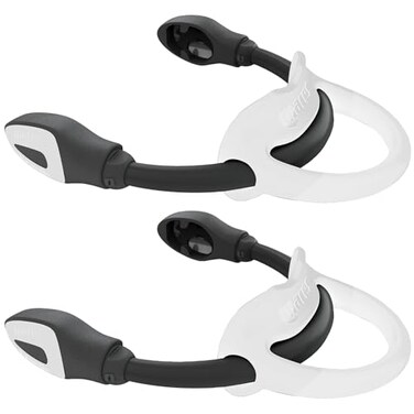 Mares Bungee StrapsReplacement Part for Scuba Diving Open Heel Fins - Pair, White, Regular