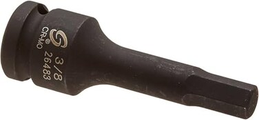 SUNEX TOOLS 26483 1/2-Inch Drive 3/8-Inch Hex Impact Socket