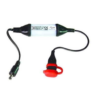 Tecmate Optimate USB O-103, 2100mA Intelligent Weatherproof USB Charger, with DC2.5mm Plug
