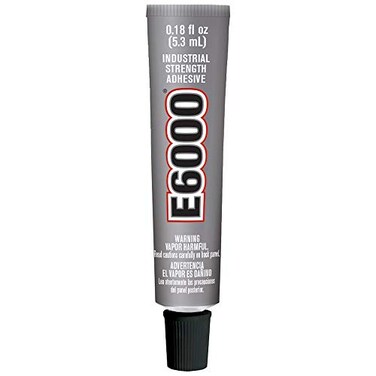 E6000 Medium Viscosity Adhesive, 0.18 Fluid Ounces, Single Pack, Clear ,230400