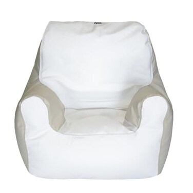 E-SeaRider Armchair Marine Beanbag, Medium, Multi ,White/Beige