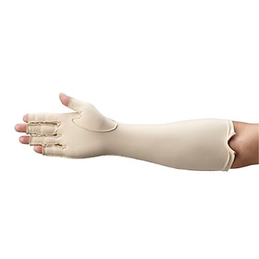 Rolyan Forearm Compression Glove, Open Finger Edema Sleeve, L, Right
