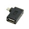 chenyang Micro USB OTG Power Adapter 2 in 1 Micro USB Male to USB 2.0 Female 90 Degree Right Angled Connector Adapter
