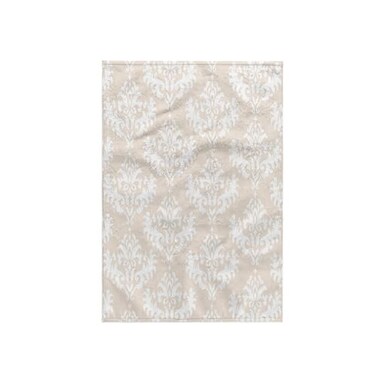 3dRose Cream BeigeWhite Damask Pattern - Classic Classy 15x22 Hand Towel