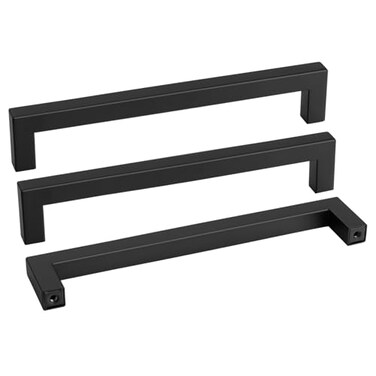 Goldenwarm 10 Pack 8-4/5 Inch Black Cabinet Handles Kitchen Drawer Pulls