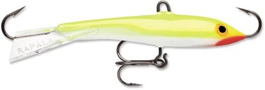 Rapala Jigging Rap 07 Fishing lure, 2.75-Inch, Silver Fluorescent Chartreuse