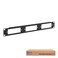 ICC 1 RMS Fiber Optic Blank Patch Panel, 3 LGX Adapter Panel Slots, 19" Rack Mount Fiber Panel, 1U Steel LGX Compatible Frame, Black