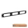 ICC 1 RMS Fiber Optic Blank Patch Panel, 3 LGX Adapter Panel Slots, 19" Rack Mount Fiber Panel, 1U Steel LGX Compatible Frame, Black
