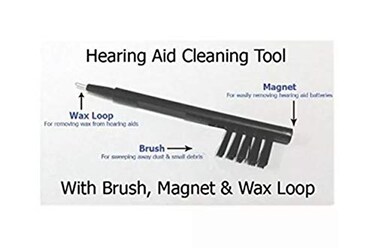 Hearing Aid Cleaning Brush with Wax LoopMagnet