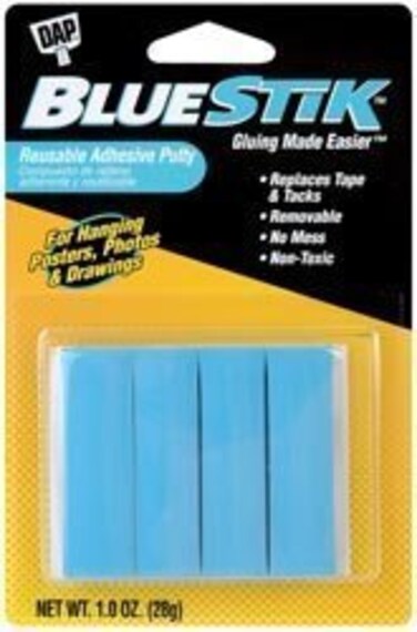 DAP Blue Stik reusable adhesive putty, 1 oz, 6-pack