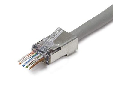 Platinum Tools 202050J ezEX44 Cat6 Shielded RJ45 Internal Ground Connector, 50/Jar
