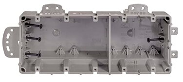 Southwire MSBMMT5G 5 Gang Multi Mount Device Box with Depth Adjustable; Heavy Duty 42lb ; Gray