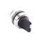ABB M2SS2-30B Selector Switch Operator, 22 mm, Maintained, Black, 2 Positions