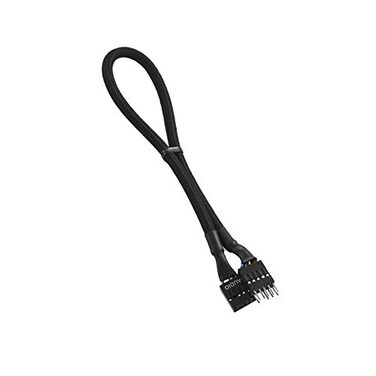 CableMod ModFlex Sleeved Audio Extension ,Black, 30cm