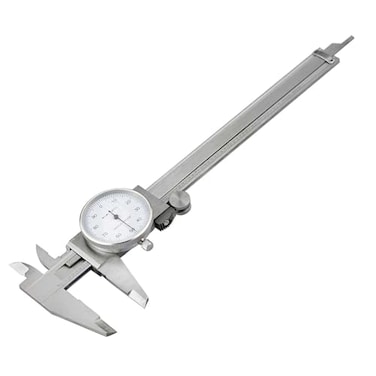SE 3-Way Measuring Shockproof Steel Dial Caliper, 0-6" SAE - Precision Tool with Hard Case - 780DC